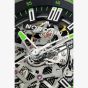 NORQAIN Wild One Skeleton Green Rubber Strap Watch N3000.07Q20.B14.R01