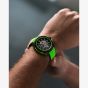NORQAIN Wild One Skeleton Green Rubber Strap Watch N3000.07Q20.B14.R01