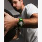 NORQAIN Wild One Skeleton Green Rubber Strap Watch N3000.07Q20.B14.R01