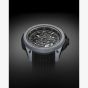 NORQAIN Wild One Skeleton Grey Rubber Strap Watch N3000.07Q42.B18.R01