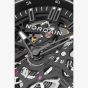 NORQAIN Wild One Skeleton Grey Rubber Strap Watch N3000.07Q42.B18.R01