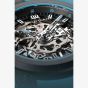 NORQAIN Wild One Skeleton Sky Blue Rubber Strap Watch N3001.07Q02.B02.R01