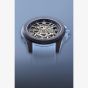 NORQAIN Wild One Skeleton Purple Ice Blue Rubber Strap Watch N3001.07Q05.P01.R01