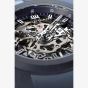 NORQAIN Wild One Skeleton Purple Ice Blue Rubber Strap Watch N3001.07Q05.P01.R01