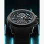 NORQAIN Wild One Skeleton Chrono Black Rubber Strap Watch N3002.40Q01.B07.R01