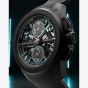 NORQAIN Wild One Skeleton Chrono Black Rubber Strap Watch N3002.40Q01.B07.R01