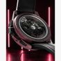 NORQAIN Limited Edition Wild One Skeleton Chrono Burgundy Case Black Rubber Strap Watch N3002.40Q02.B01.R01