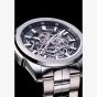 NORQAIN Independence Skeleton Silver Bracelet Watch N3000.07S01.B01.S01
