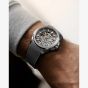 NORQAIN Independence Skeleton Grey Rubber Strap Watch N3000.07S02.G01.R01