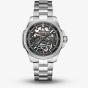 NORQAIN Independence Skeleton Silver Bracelet Watch N3008.07S01.G01.S01