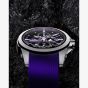 NORQAIN Independence Skeleton Chrono Purple Rubber Strap Watch N3200.40T03.P01.R01