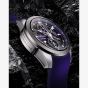 NORQAIN Independence Skeleton Chrono Purple Rubber Strap Watch N3200.40T03.P01.R01