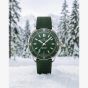 NORQAIN Adventure Green Rubber Strap Watch N1300.08S02.E01.R01