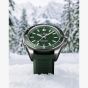 NORQAIN Adventure Green Rubber Strap Watch N1300.08S02.E01.R01