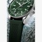 NORQAIN Adventure Green Rubber Strap Watch N1300.08S02.E01.R01