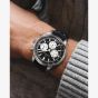 NORQAIN Freedom Chrono Black Perlon Rubber Strap Watch N2200.18S01.B01.R03
