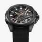 NORQAIN Mens Independence Titanium Skeleton Dial Rubber Strap Watch N3000.07T01.B03.R01