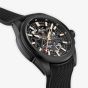 NORQAIN Mens Independence Titanium Skeleton Dial Rubber Strap Watch N3000.07T01.B03.R01