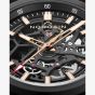 NORQAIN Mens Independence Titanium Skeleton Dial Rubber Strap Watch N3000.07T01.B03.R01