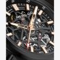 NORQAIN Mens Independence Titanium Skeleton Dial Rubber Strap Watch N3000.07T01.B03.R01