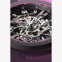 NORQAIN Wild One Skeleton Hyper Pink Rubber Strap Watch N3001.07Q04.B03.R01