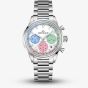 NORQAIN Special Edition Freedom Chrono Enjoy Life "Ice Cream" Silver Bracelet Watch N2201.19S01.C01.S01