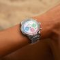 NORQAIN Special Edition Freedom Chrono Enjoy Life "Ice Cream" Silver Bracelet Watch N2201.19S01.C01.S01