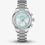 NORQAIN Special Edition Freedom Chrono Enjoy Life Blue "Sprinkles" Silver Bracelet Watch N2201.19S04.A01.S01