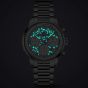 NORQAIN Special Edition Freedom Chrono Enjoy Life Blue "Sprinkles" Silver Bracelet Watch N2201.19S04.A01.S01