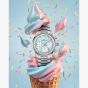 NORQAIN Special Edition Freedom Chrono Enjoy Life Blue "Sprinkles" Silver Bracelet Watch N2201.19S04.A01.S01