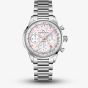 NORQAIN Special Edition Freedom Chrono Enjoy Life Pink "Sprinkles" Silver Bracelet Watch N2201.19S04.K01.S01