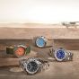 Gallet Mens Flying Officer Blue Dial Bracelet Watch AG1701131C1A1