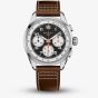 Gallet Mens Multichron Sport Chronograph Black Dial Leather Strap Watch AG2302131B1X1