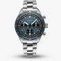 Gallet Mens Multichron Pilot Chronograph Blue Dial Bracelet Watch AG2303171C1A1