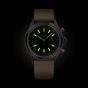 Gallet Mens Classics Chronograph Black Dial Fabric Strap Watch AG0910121B1W3