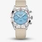 Gallet Mens Flying Officer Blue Chronograph Dial Fabric Strap Watch AG2301131C1W1