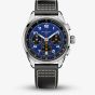 Gallet Mens Multichron Sport Chronograph Blue Dial Leather Strap Watch AG2302101C1X1