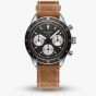 Gallet Mens Multichron Pilot Chronograph Black Dial Leather Strap Watch  AG2303251B1W1