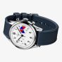 Gallet Mens Classics 'Tribute To Yachting' Big Eye Chronograph White Dial Rubber Strap Watch AG0910121A1S1