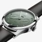 Oris Mens Artelier Calibre 113 Green Dial Black Leather Strap Watch 01 113 7806 4057-07 5 22 96FC