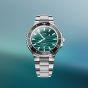 Oris Mens Limited Edition Aquis Yangtze Jiangtun Green Bracelet Watch 01 733 7789 4197-Set