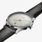 Oris Mens Artelier Date White Dial Dark Brown Leather Strap Watch 01 733 7810 4051-07 6 20 17FC