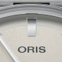 Oris Mens Artelier Date White Dial Dark Brown Leather Strap Watch 01 733 7810 4051-07 6 20 17FC
