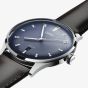 Oris Mens Artelier Date Blue Dial Dark Brown Leather Strap Watch 01 733 7810 4055-07 6 20 17FC