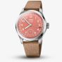 Oris Big Crown Pointer Date Red Dial Leather Strap Watch 01 403 7799 4068-07 6 20 11FC