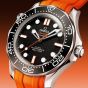 OMEGA Mens Seamaster Diver Black & Orange Watch 210.32.42.20.01.006