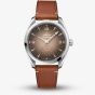OMEGA Mens Seamaster Railmaster Brown Leather Strap Watch 235.12.38.20.13.001