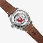  Oris X Mens Cervo Volante Big Crown Pointer Orange Dial Brown Leather Strap Watch 01 754 7785 4068-Set