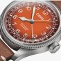  Oris X Mens Cervo Volante Big Crown Pointer Orange Dial Brown Leather Strap Watch 01 754 7785 4068-Set