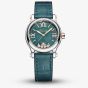 Chopard Ladies Happy Sport Mint Green Leather Strap Watch 278573-3030